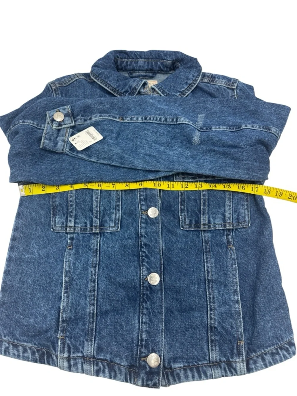 Free People We The Free Jade Denim Jacket Size Small - Picture 12 of 16